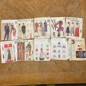Vintage Lot Of 10 McCall’s and Busy Women’s Sewing Patterns